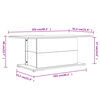 vidaXL Coffee Table High Gloss White 102x55.5x40 cm Engineered Wood