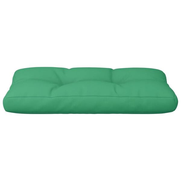 vidaXL Pallet Cushion Green 80x40x12 cm Fabric