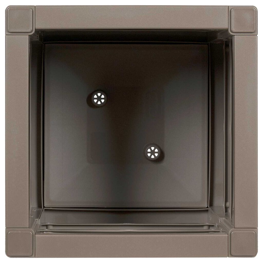 vidaXL Garden Planter Dove grey PP (polypropylene) 36 x 36 x 35 cm