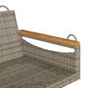 vidaXL Swing Bench Grey 109x62x40 cm Poly Rattan