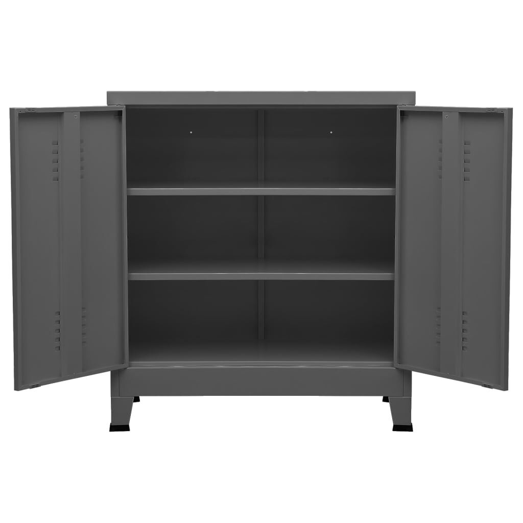vidaXL Industrial Storage Chest Anthracite Steel