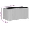 vidaXL Garden Storage Box Black 120x65x61 cm Poly Rattan