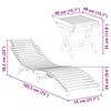 vidaXL Sun Lounger Folding 2 pcs Brown Solid Teak Wood
