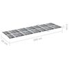 vidaXL Garden Sun Lounger with Cushion Grey Solid Acacia Wood
