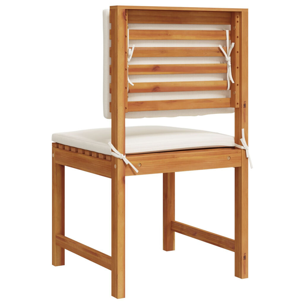 vidaXL Armless Garden Chair 2 pcs Brown 50 x 50 x 91cm