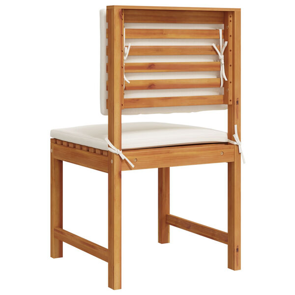 vidaXL Armless Garden Chair 2 pcs Brown 50 x 50 x 91cm