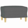 vidaXL Footstool Dark Grey 60x50x41 cm Fabric