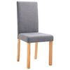vidaXL Dining Chairs 2 pcs Light Gray Fabric