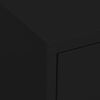 vidaXL Storage Cabinet Black 80x35x101.5 cm Steel