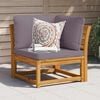 vidaXL Garden Sofa Corner with Cushions 73x73x65 cm Solid Wood Acacia