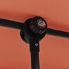vidaXL Garden Parasol with Aluminium Pole 2x1.5 m Terracotta