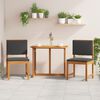 vidaXL Garden Chair 2 pcs Brown 50 x 50 x 91cm Solid Acacia wood