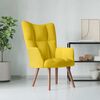 vidaXL Relaxing Chair Mustard Yellow Velvet