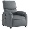 vidaXL Electric Massage Recliner Chair Grey Faux Leather