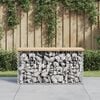 vidaXL Garden Bench Gabion Design 83x31.5x42 cm Solid Wood Pine