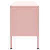 vidaXL TV Cabinet Pink 105x35x50 cm Steel