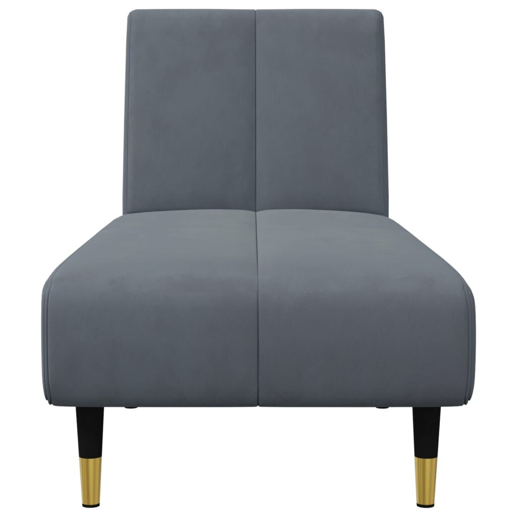 vidaXL 2 Piece Sofa Set Dark Grey Velvet