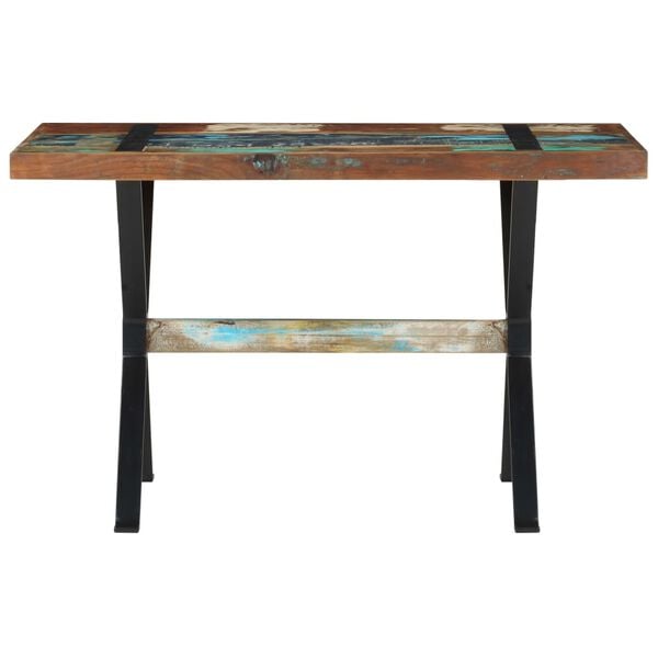 vidaXL Dining Table 120x60x76 cm Solid Reclaimed Wood