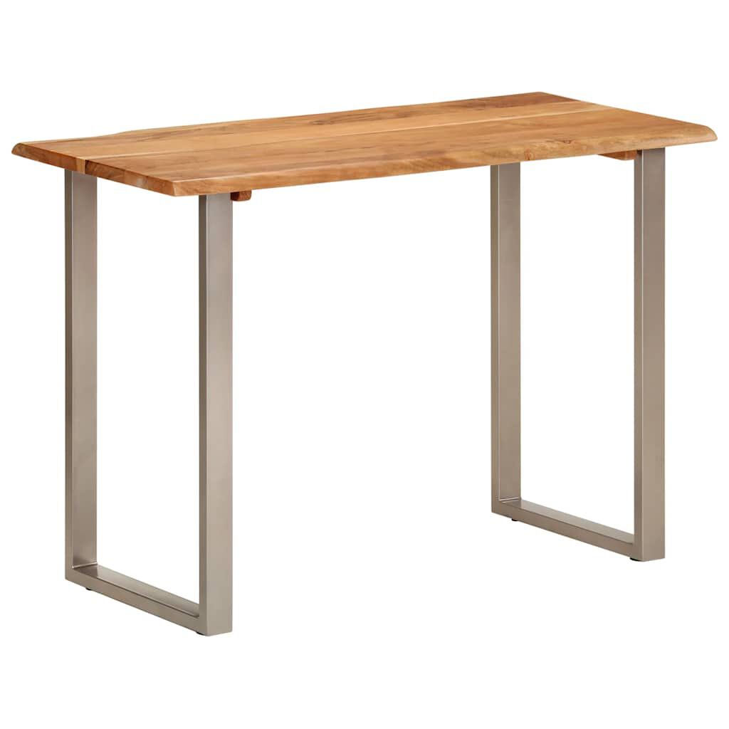 vidaXL Dining Table 110x50x76 cm Solid Wood Acacia