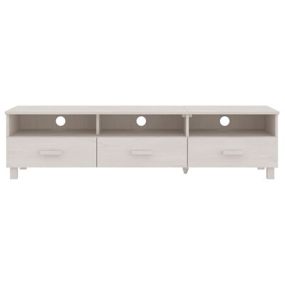 vidaXL TV Cabinet HAMAR White 158x40x40 cm Solid Wood Pine