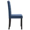 vidaXL Dining Chairs 4 pcs Blue Fabric