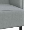 vidaXL Highback Sofa Light grey 109 x 56 x 121 cm Fabric