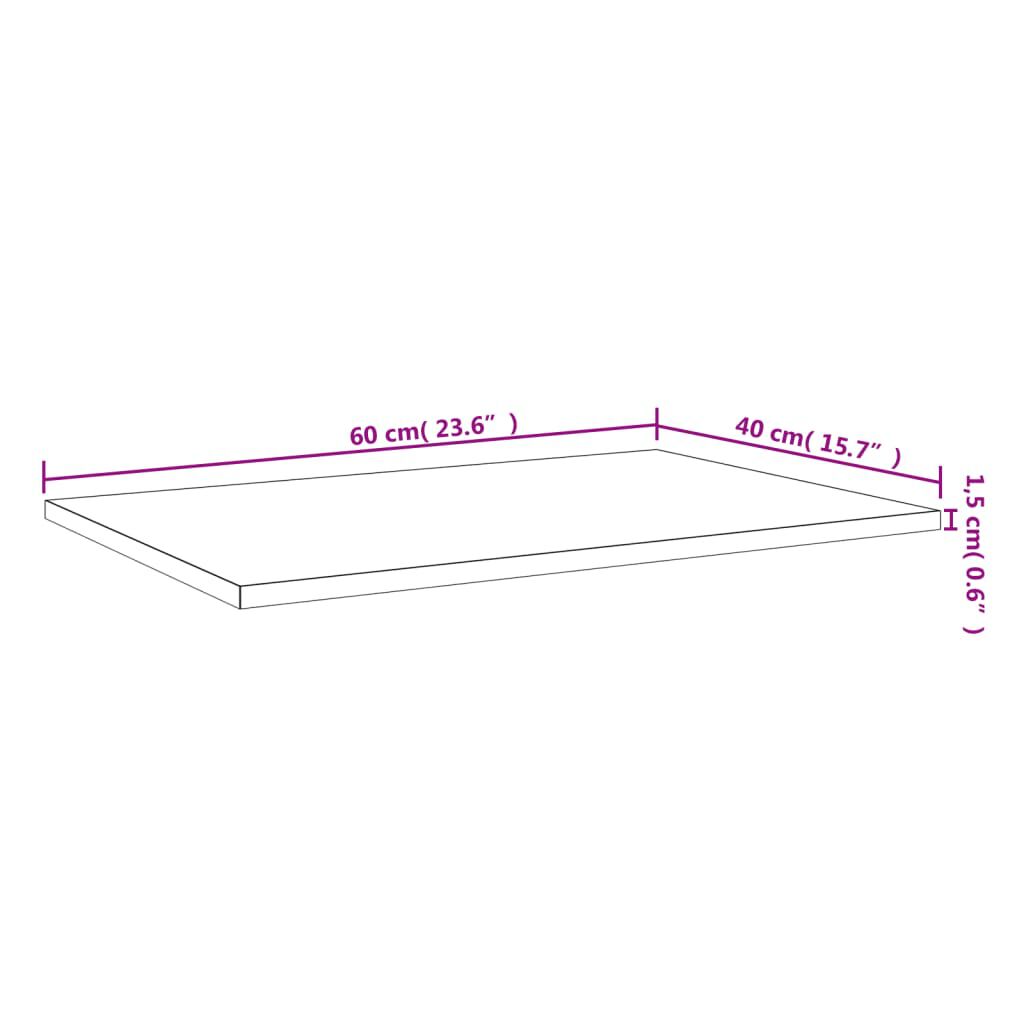vidaXL Bookshelf Boards 4 pcs Grey 60x40x1.5 cm Engineered Wood