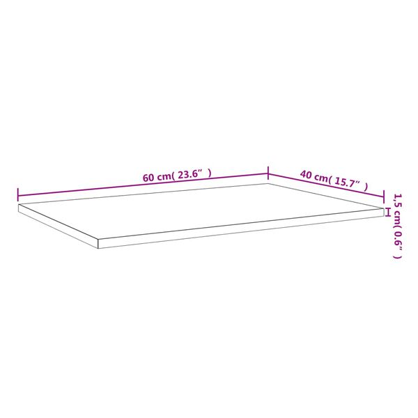 vidaXL Bookshelf Boards 4 pcs Grey 60x40x1.5 cm Engineered Wood