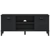 vidaXL Shoe Bench VIKEN Black 106x35x45 cm Engineered Wood