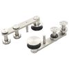 vidaXL Sliding Door Hardware Kit 183 cm Stainless Steel Silver