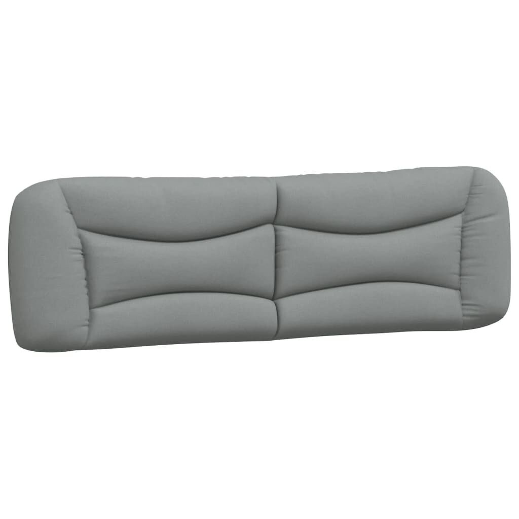 vidaXL Headboard Cushion Light Grey 183 cm King Fabric