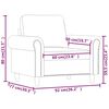 vidaXL Sofa Chair Black 60 cm Velvet