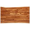 vidaXL 3 Piece Dining Set with Live Edge Solid Wood Acacia