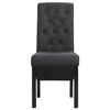 vidaXL Dining Chairs 6 pcs Dark Gray Fabric