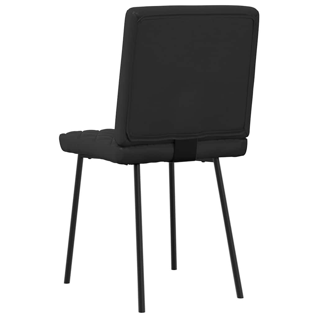 vidaXL Dining Chairs 4 pcs Black Faux Leather