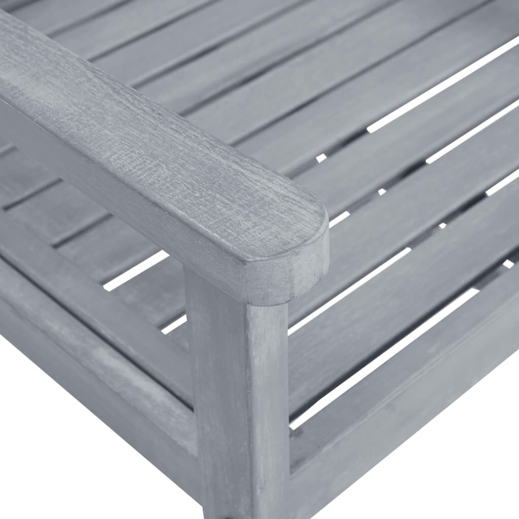 vidaXL Garden Chairs with Cushions 6 pcs Solid Acacia Wood Grey