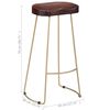 vidaXL Gavin Bar Stools 2 pcs Solid Mango Wood