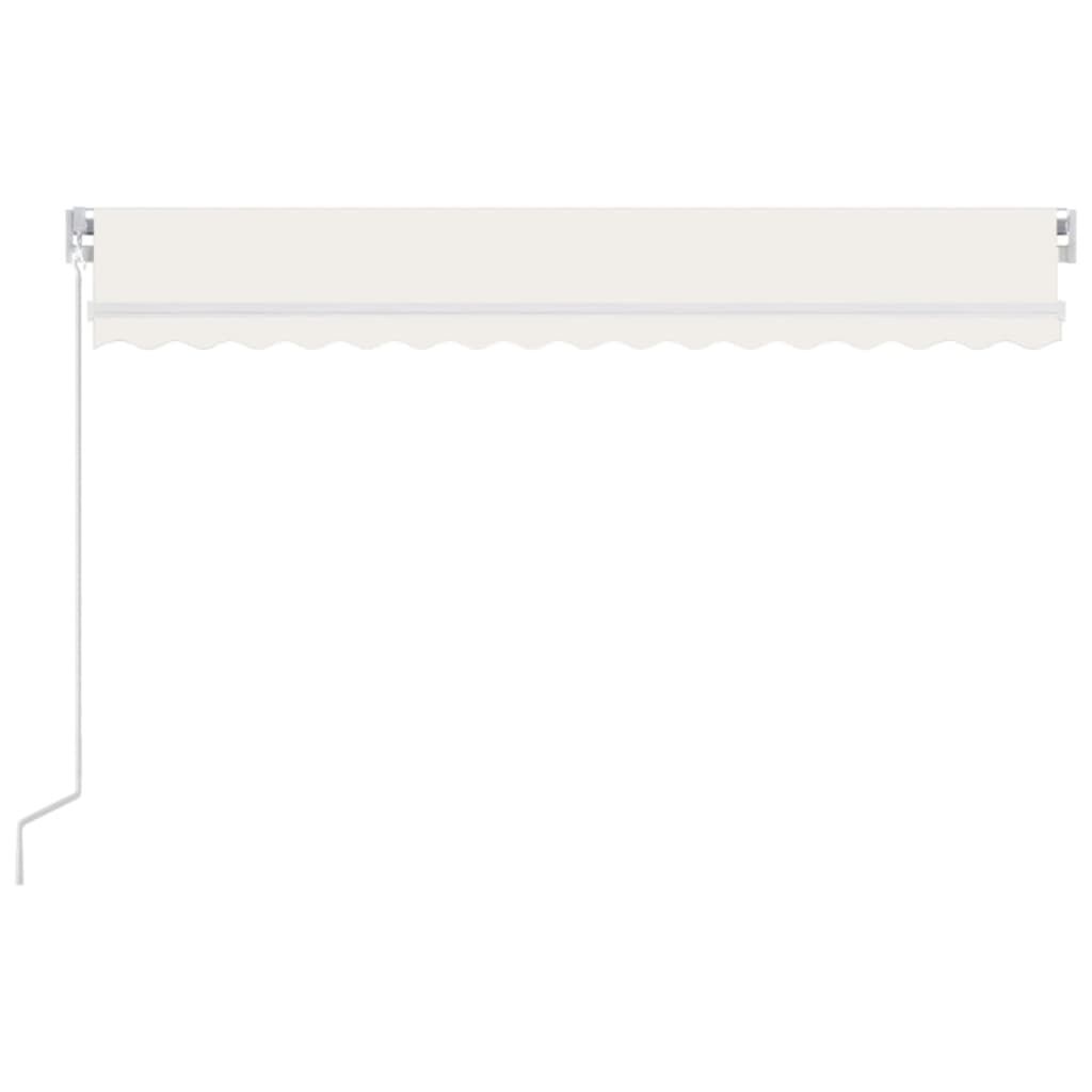 vidaXL Manual Retractable Awning 400x300 cm Cream