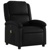 vidaXL Massage Recliner Chair Black Faux Leather