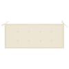 vidaXL 2-Seater Garden Bench with Cushion 120 cm Grey Eucalyptus Wood