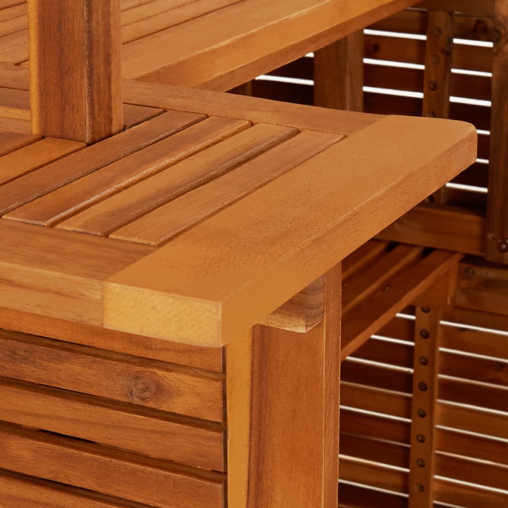 vidaXL 3 Piece Garden Bar Set Solid Wood Acacia