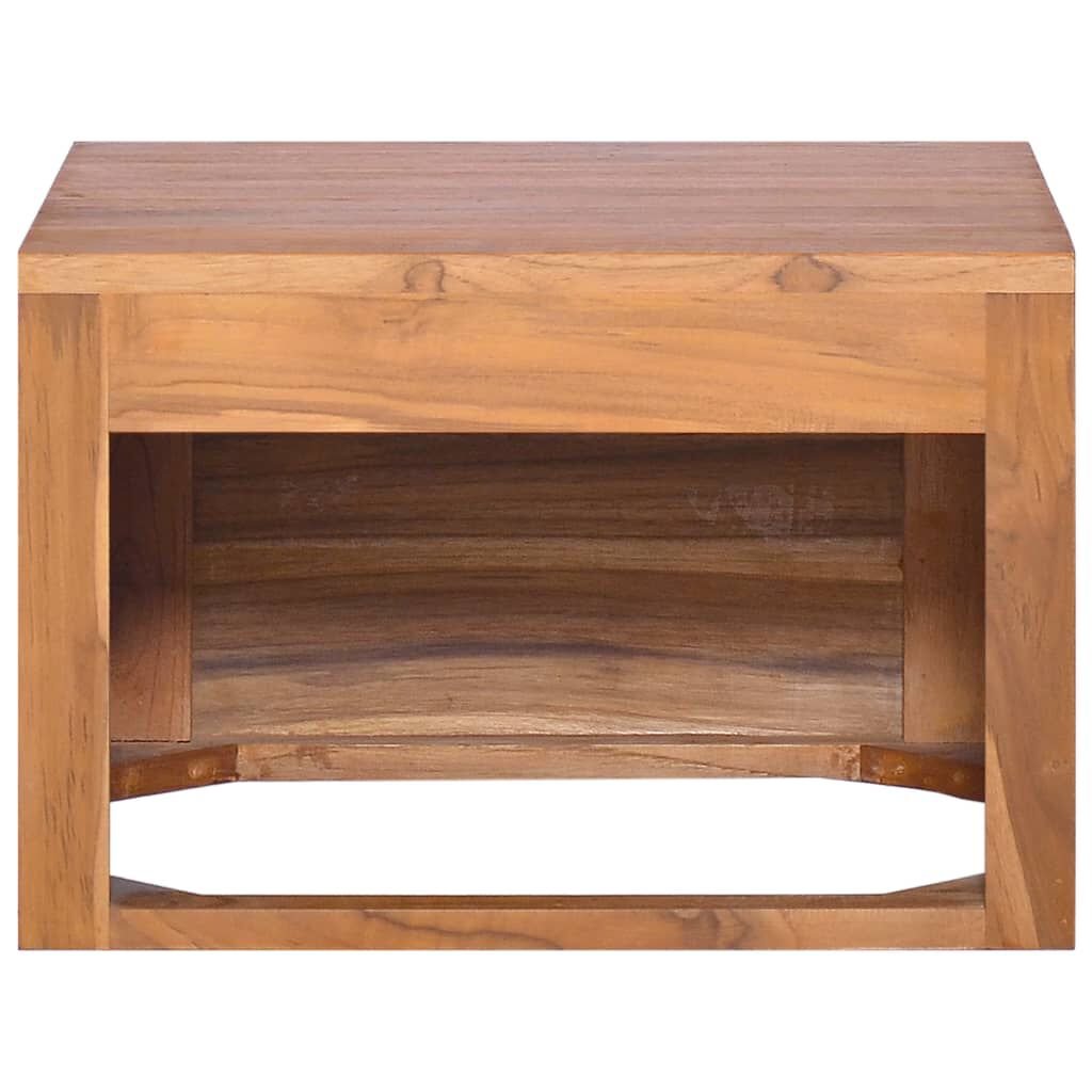 vidaXL Wall-mounted Bathroom Cabinet 45x45x30 cm Solid Teak Wood