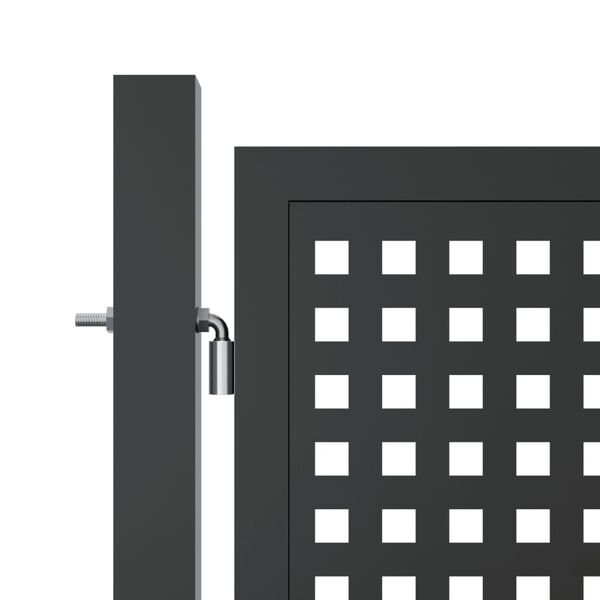 vidaXL Garden Gate Anthracite 300x100 cm Steel