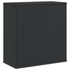 vidaXL Garden Cushion Box PE Rattan 100x49x103.5 cm Black