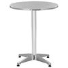 vidaXL Garden Table Silver 60x70 cm Aluminium