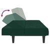 vidaXL 2-Seater Sofa Bed Dark Green Velvet