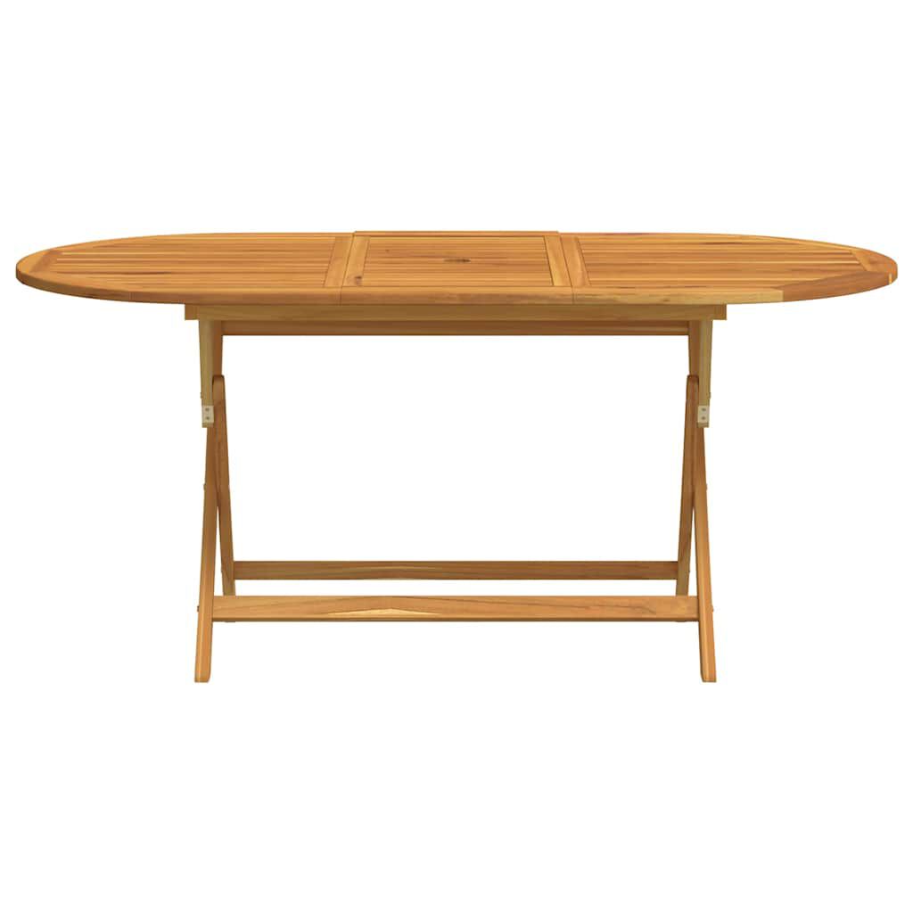 vidaXL Folding Garden Table 160x85x75 cm Solid Eucalyptus Wood