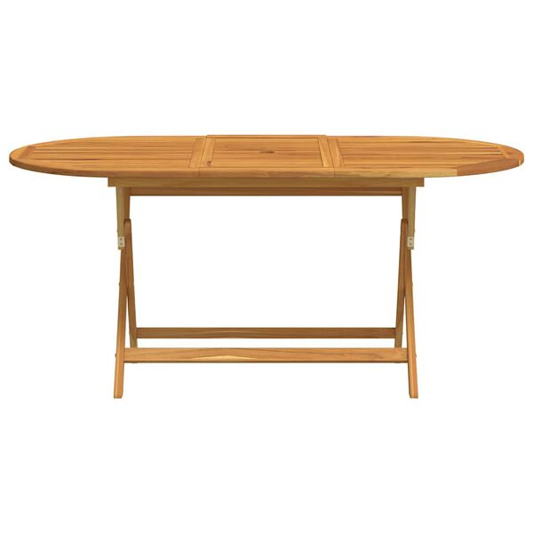 vidaXL Folding Garden Table 160x85x75 cm Solid Eucalyptus Wood