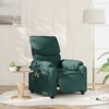 vidaXL Electric Massage Recliner Chair Dark Green Fabric