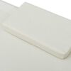 vidaXL Outdoor Lounge Bed with Canopy and Pillows Cream White